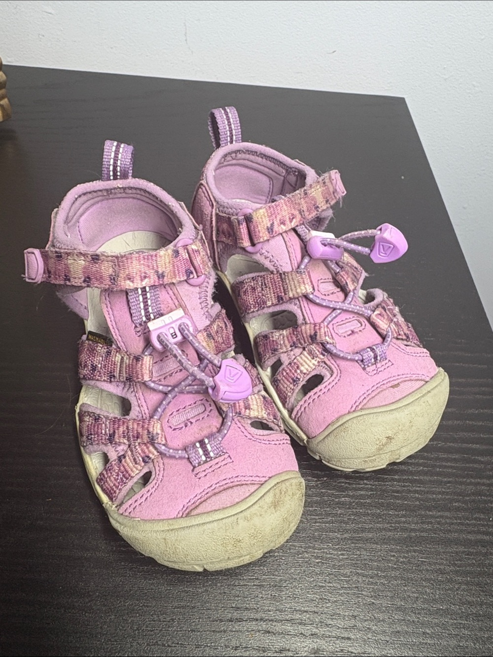 Keen Girls Pink & Purple Closed-Toe Outdoor Sandals